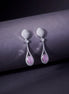 Opal Touch - Amethyst Sparkle Earrings - Earrings