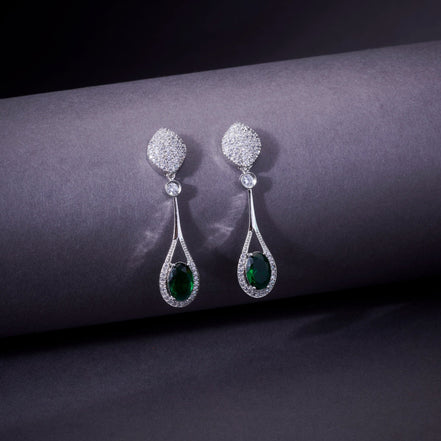 Opal Touch - Amethyst Sparkle Earrings - Earrings