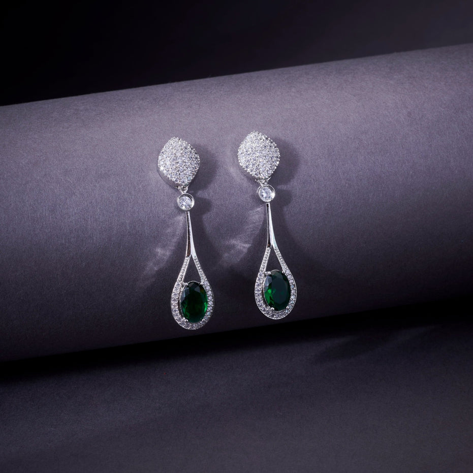 Opal Touch - Amethyst Sparkle Earrings - Earrings