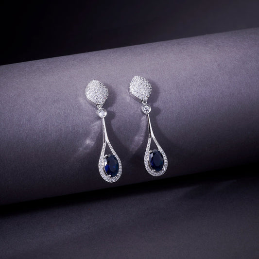 Opal Touch - Amethyst Sparkle Earrings - Earrings