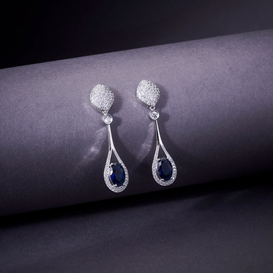 Opal Touch - Amethyst Sparkle Earrings - Earrings