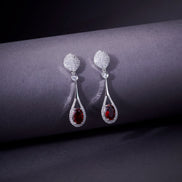 Opal Touch - Amethyst Sparkle Earrings - Earrings