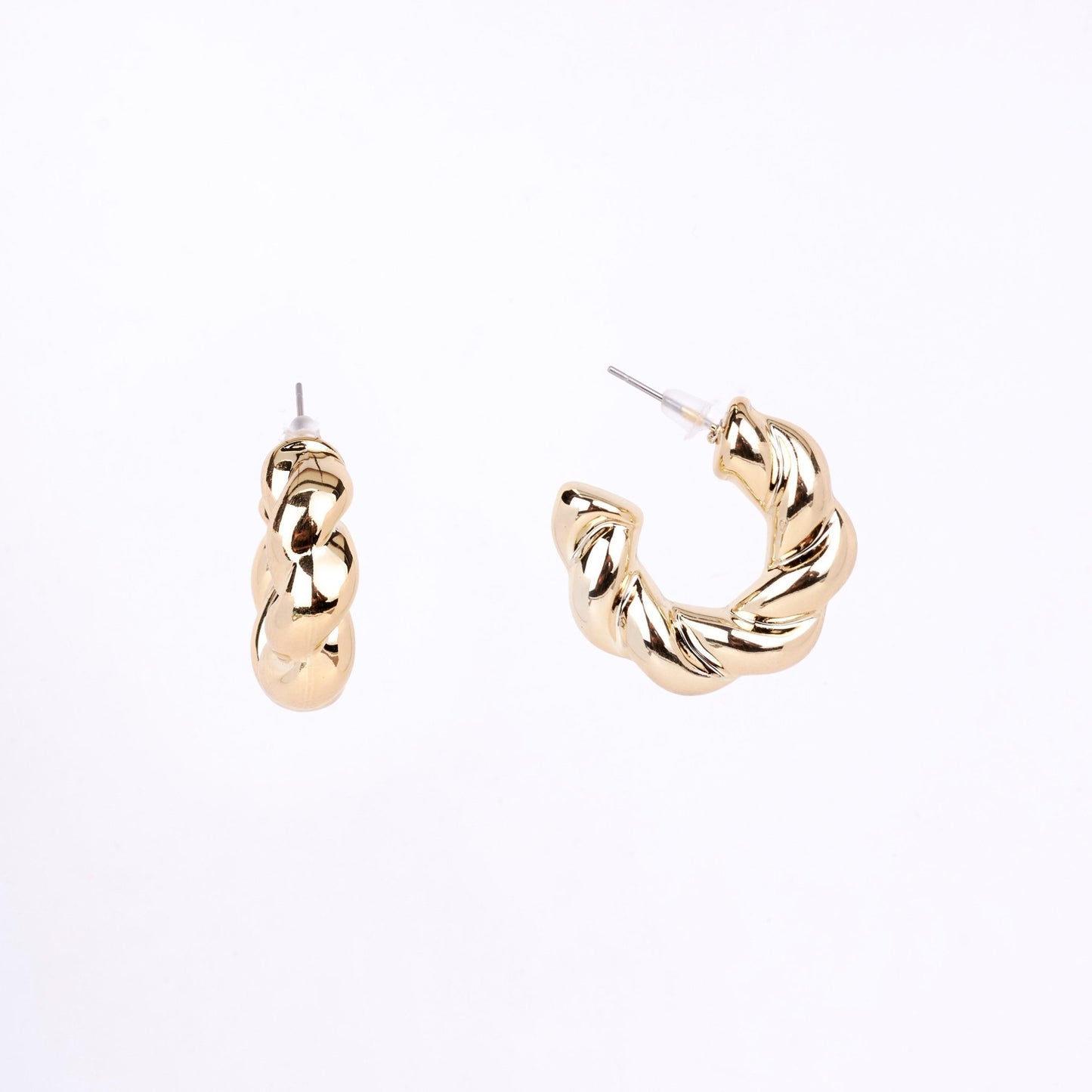 Combo - Anti - Tarnish Half Loop Gold Plated Studs (Pack of 3) - Opal Touch