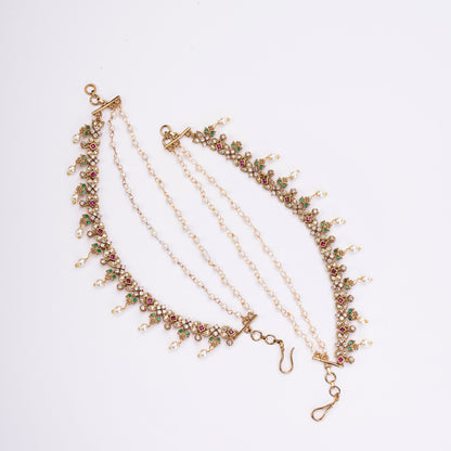 Kaan Chain - Anvika Petals Hair Chain - Opal Touch