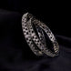 Bangles - Aurora Bind Rhodium Bangles - Opal Touch
