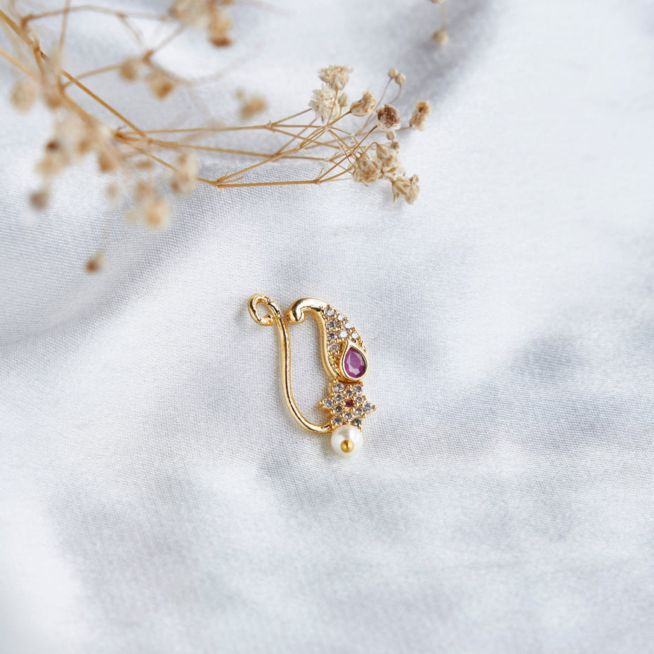 Nose Pin - Aurora Glow Nose Pin - Opal Touch
