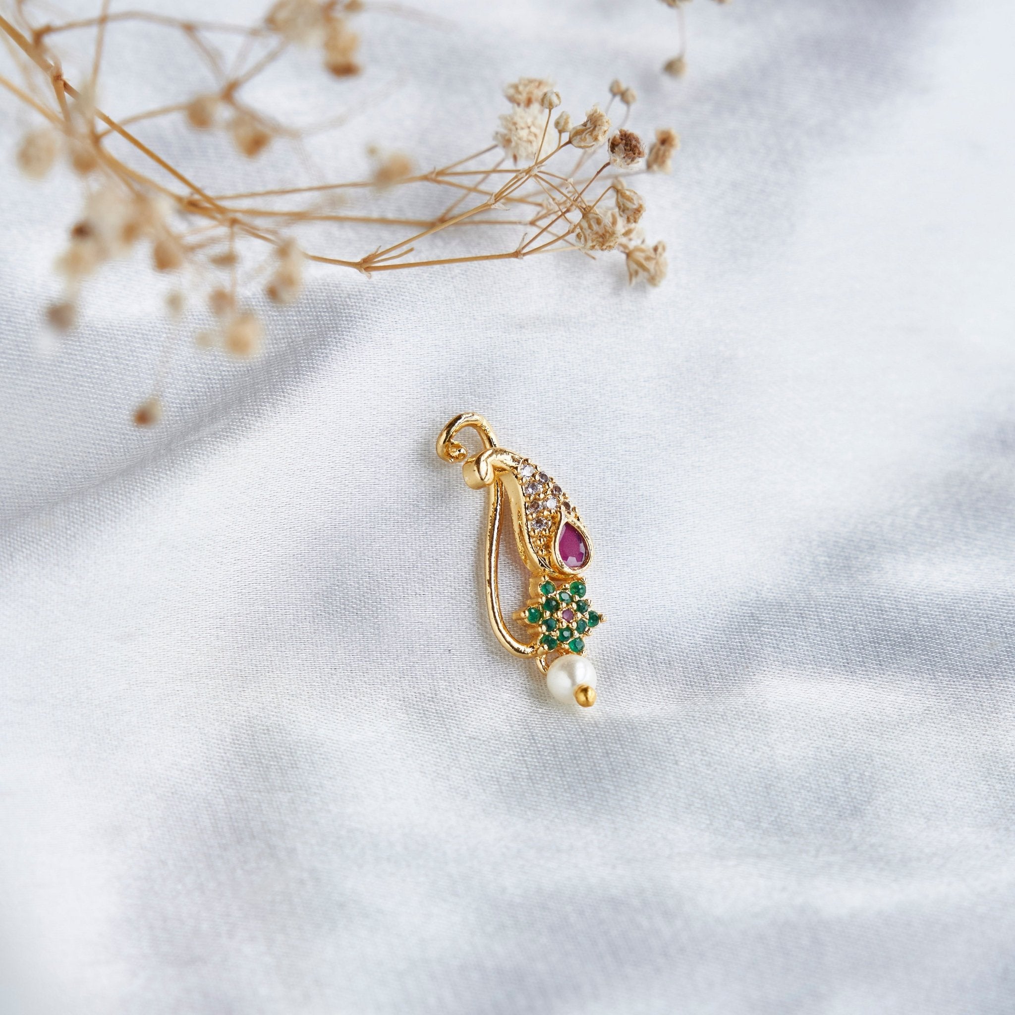 Nose Pin - Aurora Glow Nose Pin - Opal Touch