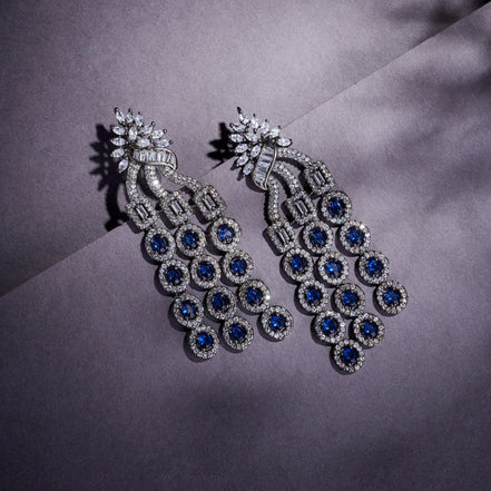 Earrings - Azure Bliss Dangler Earrings - Opal Touch