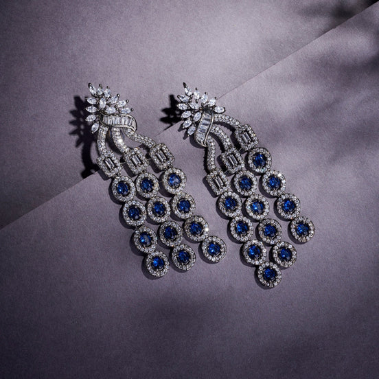 Earrings - Azure Bliss Dangler Earrings - Opal Touch
