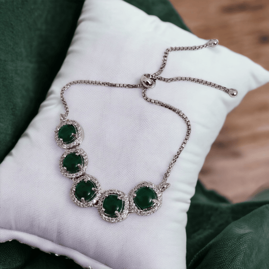 Opal Touch - Beautiful Envy Bracelet in Rhodium - Bracelet