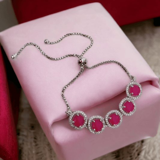 Opal Touch - Beautiful Envy Bracelet in Rhodium - Bracelet
