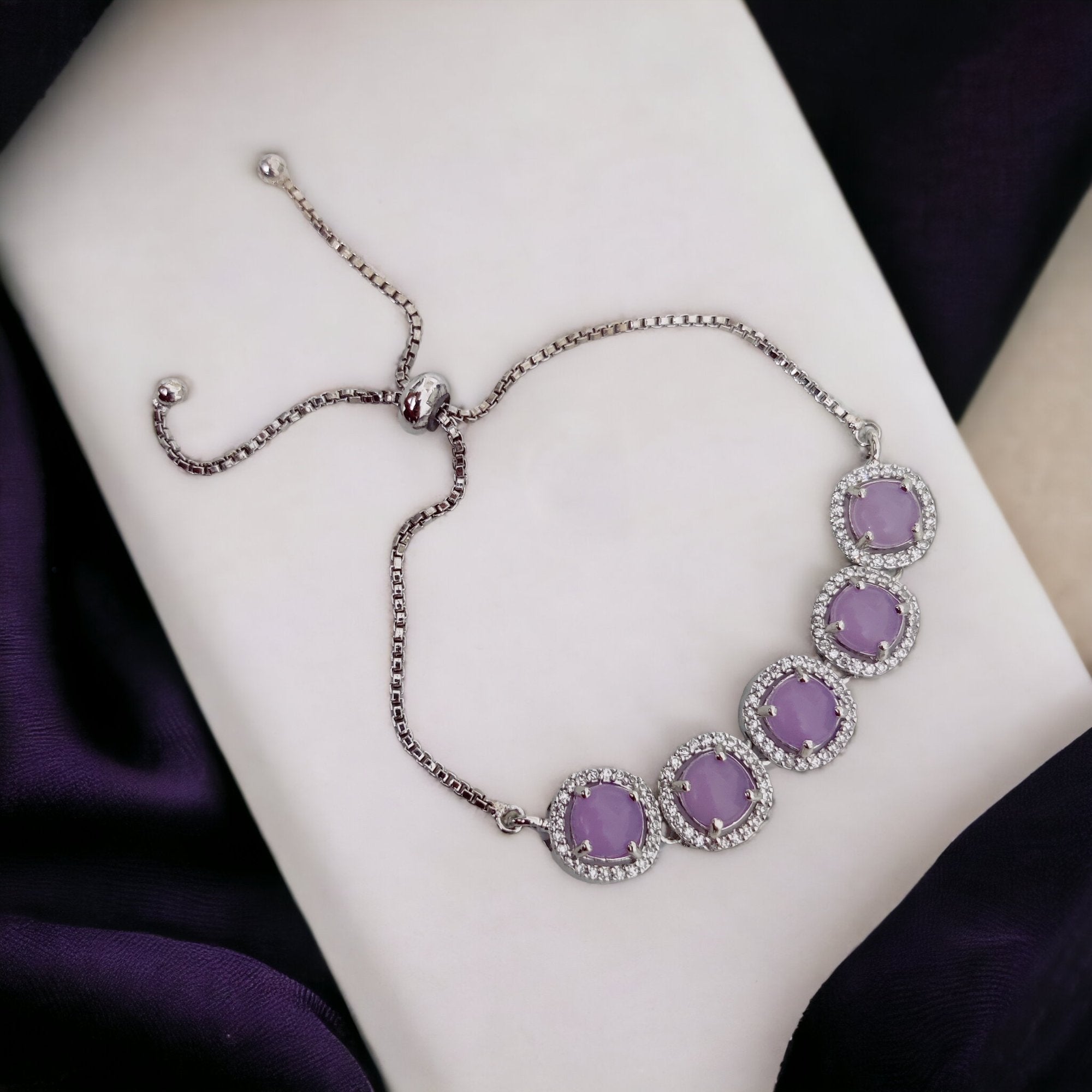 Opal Touch - Beautiful Envy Bracelet in Rhodium - Bracelet