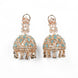 Jhumka - Big American Diamond Rose Gold Jhumka - Opal Touch