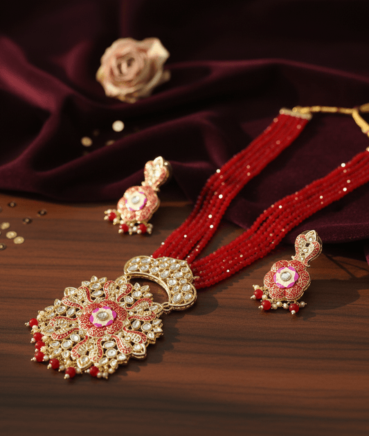 Big Pendant Moti Mala - Opal Touch