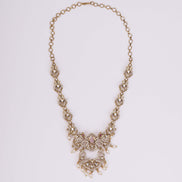 Necklace - Bird Enchanted Mehendi Plated Necklace Set - Opal Touch