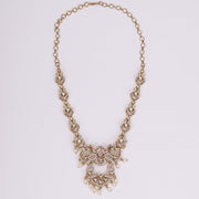 Necklace - Bird Enchanted Mehendi Plated Necklace Set - Opal Touch