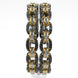 Black Plated Oval Loop Bangles (Pack of 2) - Opal Touch