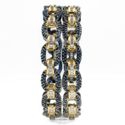 Black Plated Oval Loop Bangles (Pack of 2) - Opal Touch