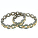 Black Plated Oval Loop Bangles (Pack of 2) - Opal Touch