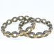 Black Plated Oval Loop Bangles (Pack of 2) - Opal Touch