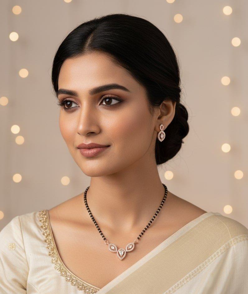 Bloom of Venus Mangalsutra - Opal Touch