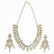 Necklace - Blooming Elegance Gold Plated Necklace - Opal Touch