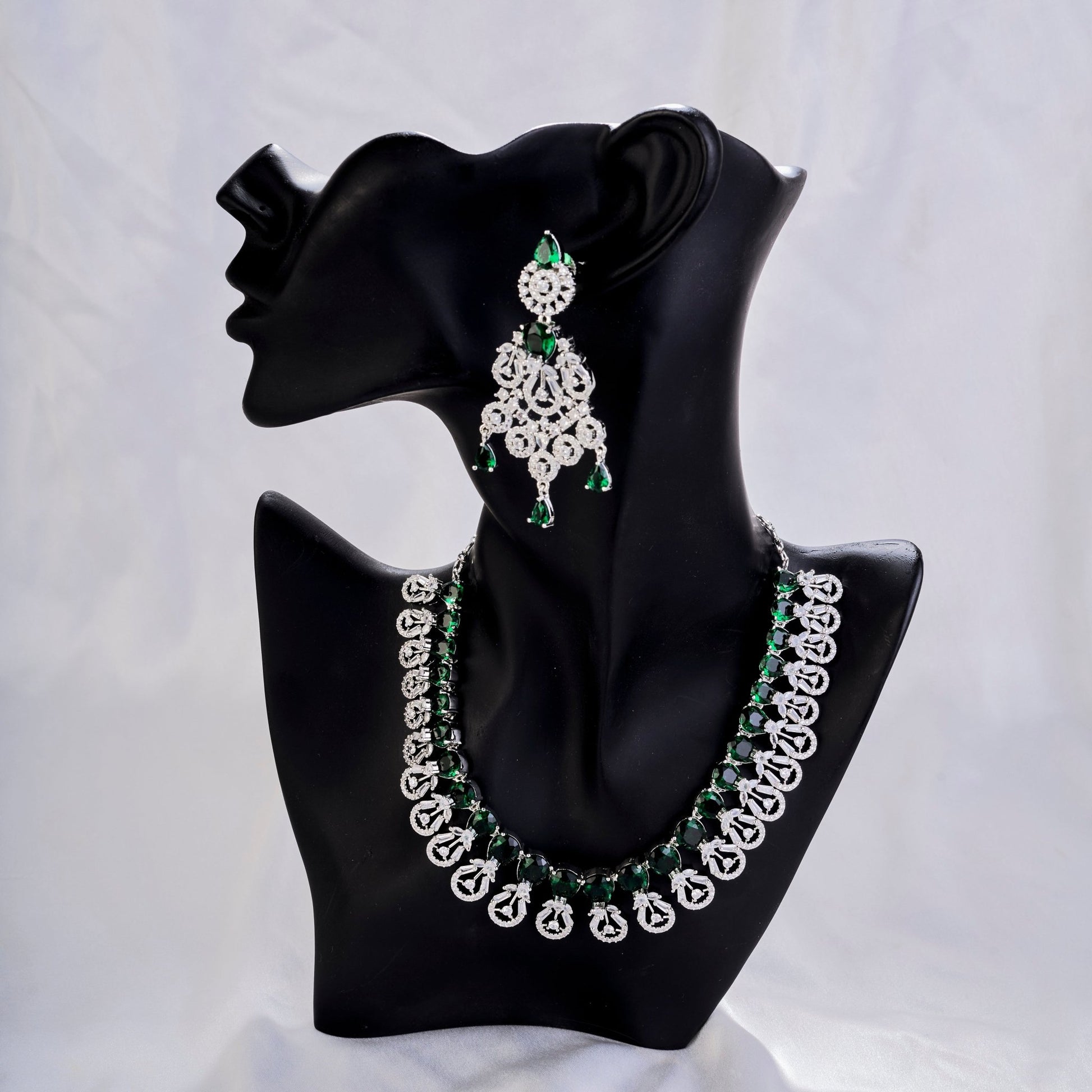 Necklace - Blooming Elegance Rhodium Necklace - Opal Touch