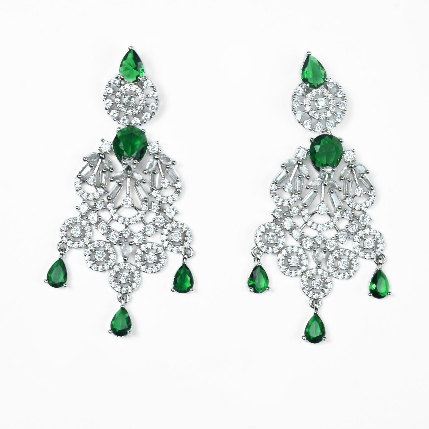 Necklace - Blooming Elegance Rhodium Necklace - Opal Touch