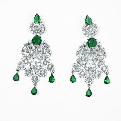 Necklace - Blooming Elegance Rhodium Necklace - Opal Touch