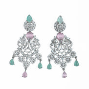 Necklace - Blooming Elegance Rhodium Necklace - Opal Touch