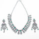Necklace - Blooming Elegance Rhodium Necklace - Opal Touch