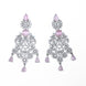 Necklace - Blooming Elegance Rhodium Necklace - Opal Touch