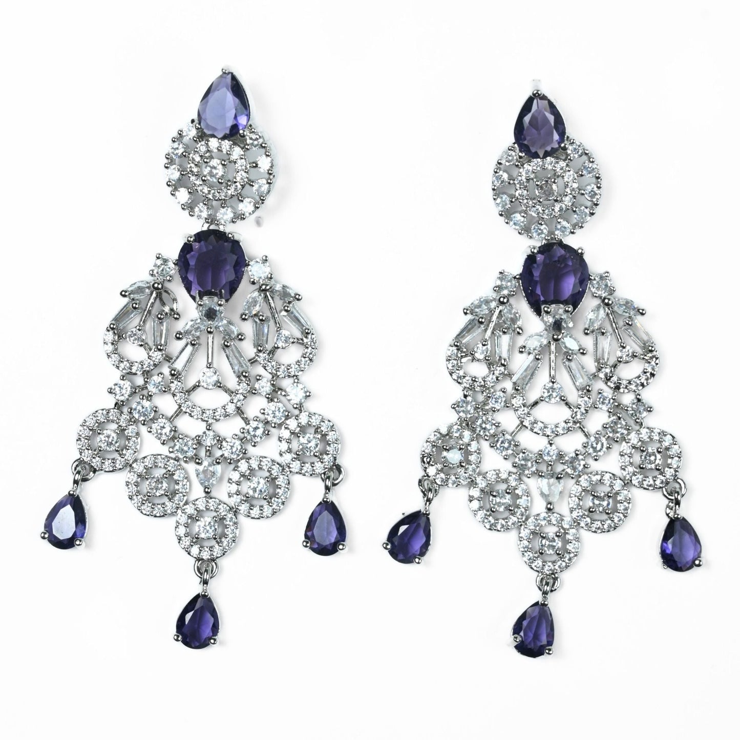 Necklace - Blooming Elegance Rhodium Necklace - Opal Touch