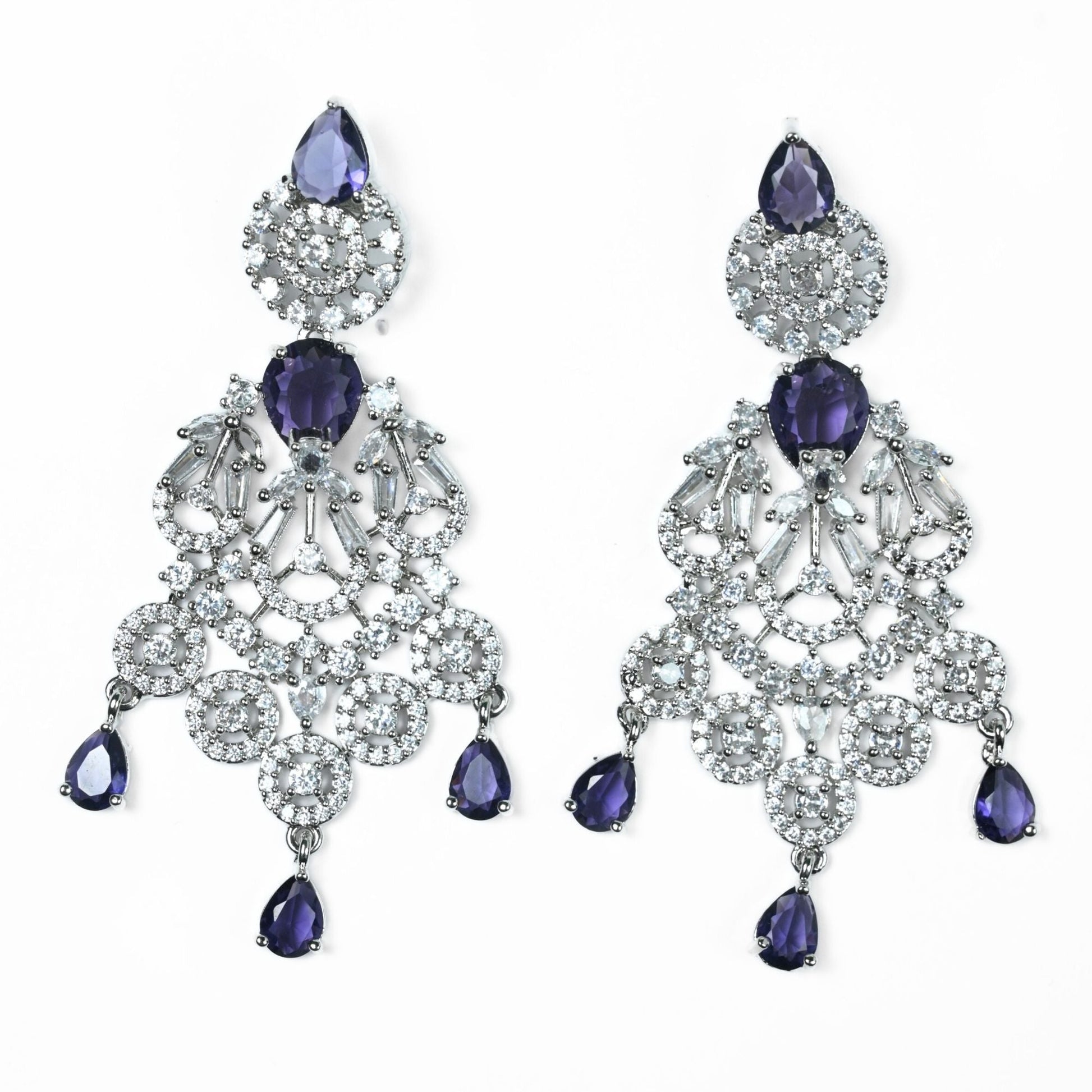 Necklace - Blooming Elegance Rhodium Necklace - Opal Touch