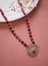 Locket Set - Blossom Bird Mehendi Plated Locket Set - Opal Touch