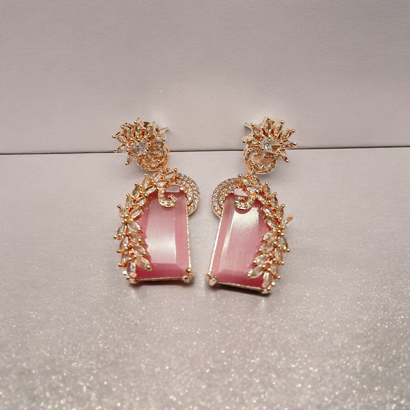Earrings - Blush Bloom Earrings - Opal Touch