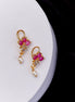 Earrings - Blush Bloom Gold Plated Earrings - Opal Touch