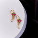 Earrings - Blush Bloom Gold Plated Earrings - Opal Touch
