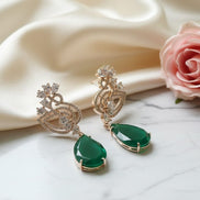 Blush Bloom Rose Gold Earrings - Opal Touch