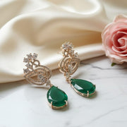 Blush Bloom Rose Gold Earrings - Opal Touch