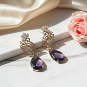 Blush Bloom Rose Gold Earrings - Opal Touch