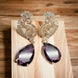 Opal Touch - Blush Bloom Rose Gold Earrings - Earrings