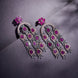 Earrings - Blush Glow Dangler Earrings - Opal Touch