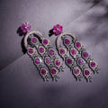 Earrings - Blush Glow Dangler Earrings - Opal Touch
