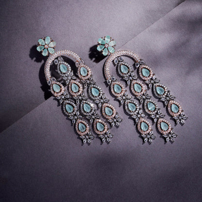 Earrings - Blush Glow Dangler Earrings - Opal Touch