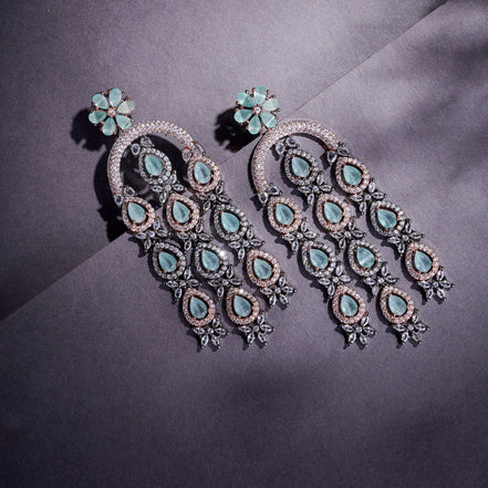 Earrings - Blush Glow Dangler Earrings - Opal Touch