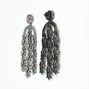 Earrings - Blush Glow Dangler Earrings - Opal Touch