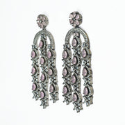 Earrings - Blush Glow Dangler Earrings - Opal Touch