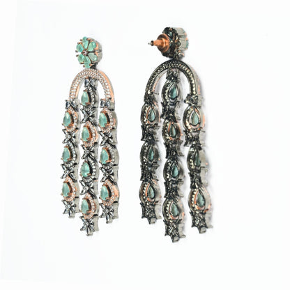 Earrings - Blush Glow Dangler Earrings - Opal Touch