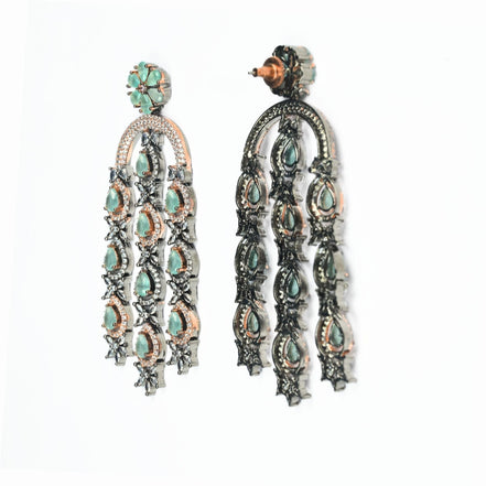 Earrings - Blush Glow Dangler Earrings - Opal Touch